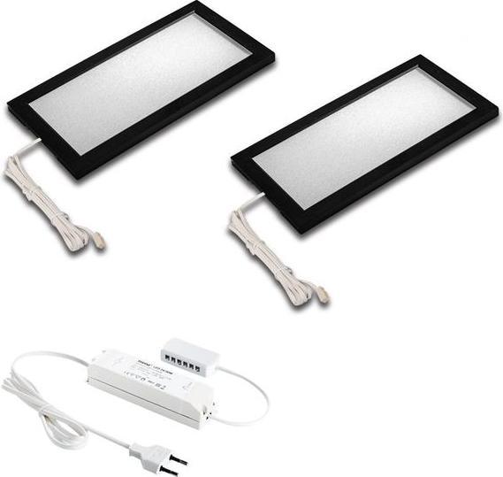 Produktbild Hera LED-Möbelleuchte LED Sky 6W 3000K 360lm sw Konv IP20 210x110x8,5mm (360 lm)