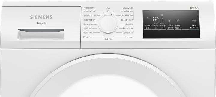 Immagine prodotto Siemens iQ300, Wärmepumpen-Trockner, 8 kg, WT43H004 (8 kg, A destra)