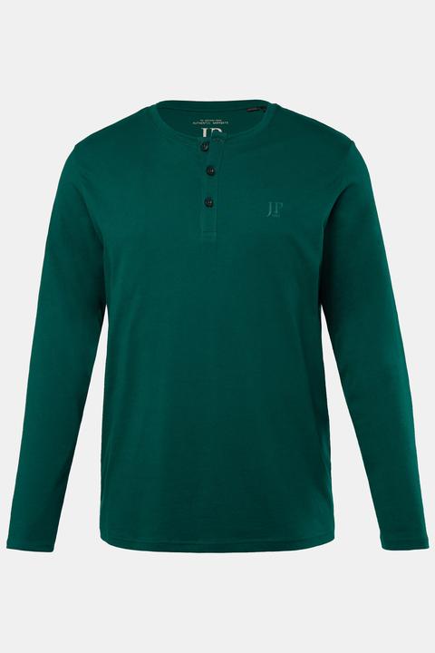 Produktbild JP1880 Henley, Basic, Shirt, Langarm, Knopfleiste, bis 8XL (7XL)