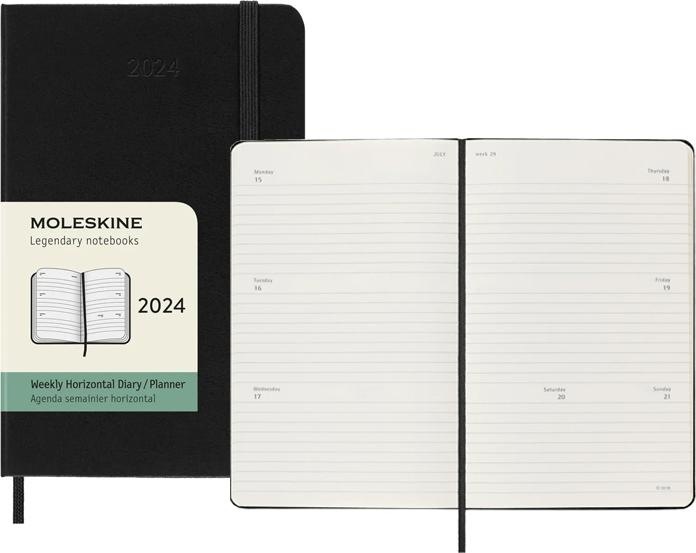 Produktbild Moleskine Weekly (9 x 14 cm, Englisch)