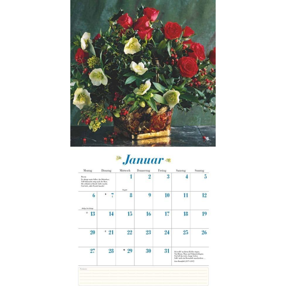Thumbnail - DuMont, Kalender, Blumenliebe 2025 – Broschürenkalender – Mit Gedichten – Format 30 x 30 cm (30 x 30 cm, Harter Einband,...