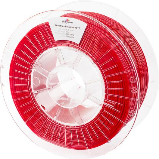 Produktbild Filament / PETG / BLOODY RED / 1,75 mm / 1 kg (PETG, 1.75 mm, 1000 g, Rot)