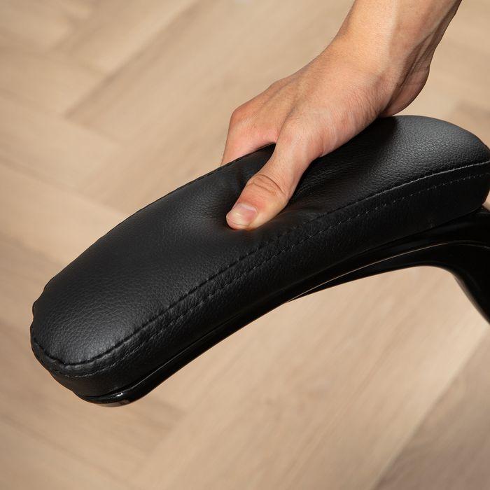 Produktbild Swisshandel24 Bürostuhl, Ergonomisch Chefsessel mit Wippfunktion, Hochklappbare Armlehne, schwarz