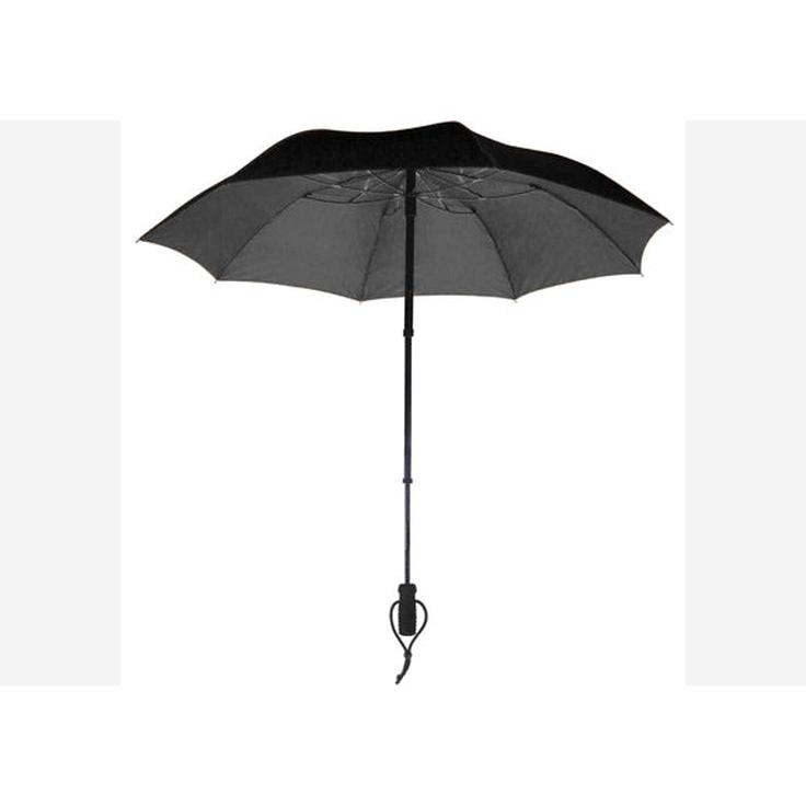 Euroschirm, Herren, Regenschirm, telescope handsfree, Schwarz