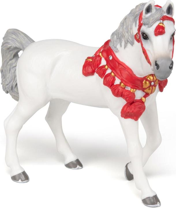 Image du produit Papo Cheval arabe blanc en uniforme de parade