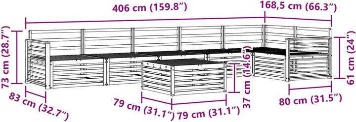 Produktbild vidaXL Outdoor-Sofa