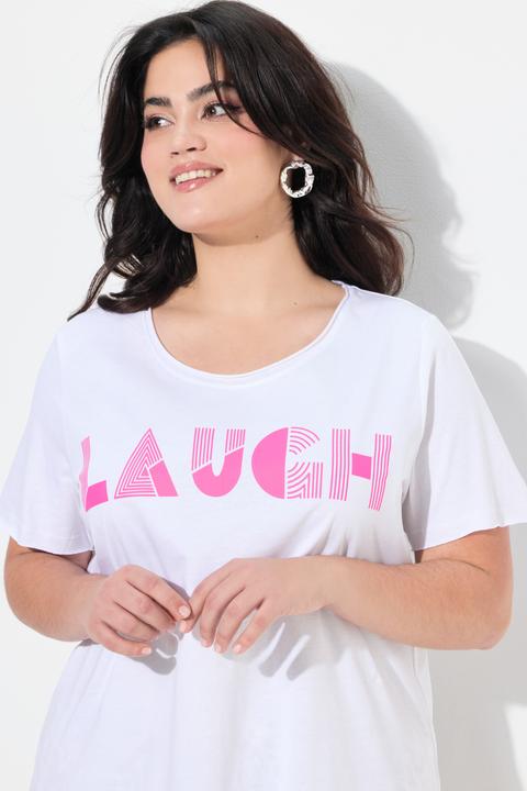 Immagine prodotto Angel of Style T-Shirt, A-Linie, leuchtender Schriftzug LAUGH (54)