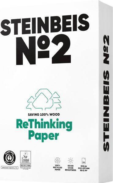 Produktbild Steinbeis Kopierpapier No 2 Trend White A4, 80 g/m2, weiss, Pack à 500 Blatt (80 g/m², 500 x, A4)