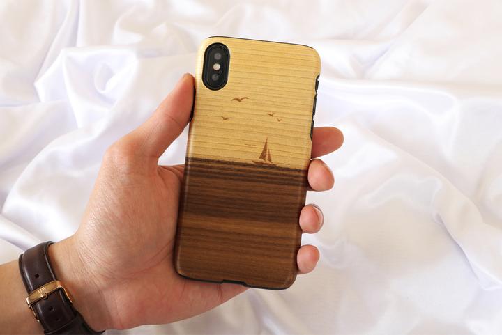 Actual product image Man&Wood SmartPhone case iPhone X/XS mare black (Apple iPhone X, Apple iPhone XS)