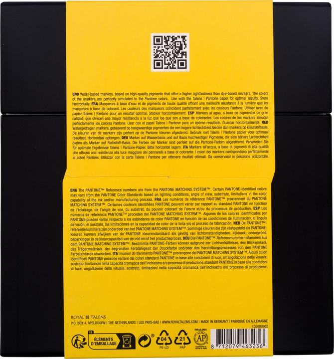 Produktbild Talens Pantone Marker Set 9x Gelb, Strichstärke: Keine Angabe (9x)