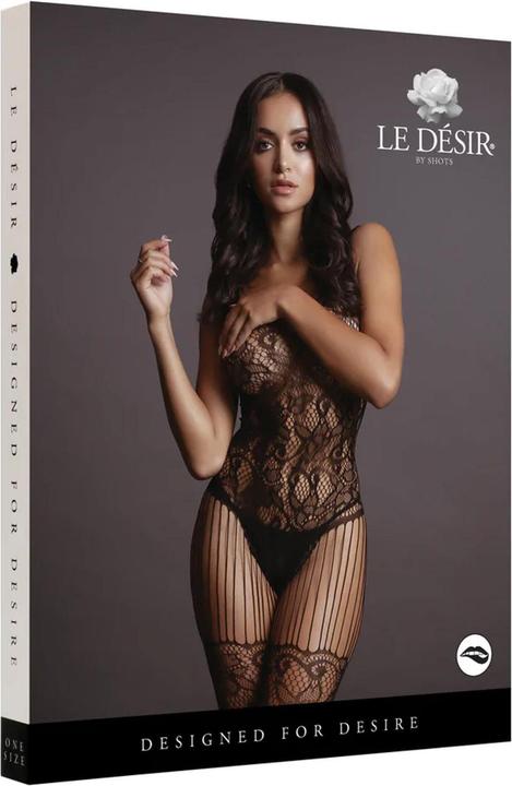 Actual product image Le Désir Lace and Fishnet Bodystocking (One size)