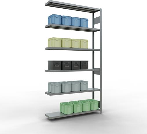 Actual product image Schulte Lagertechnik MULTIplus250 boltless add-on bay system with length bolts