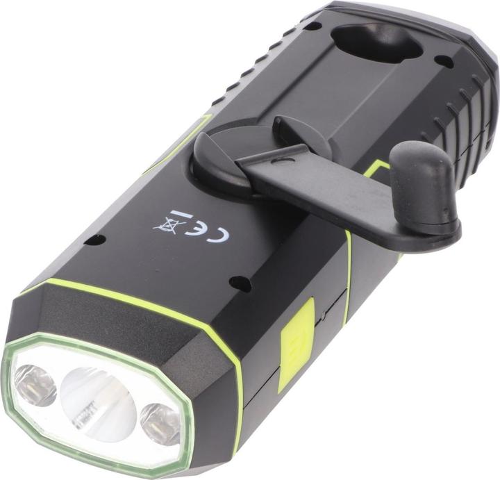 Image du produit XCell Lampe de poche dynamo avec radio FM, alarme et fonction powerbank (30 lm)