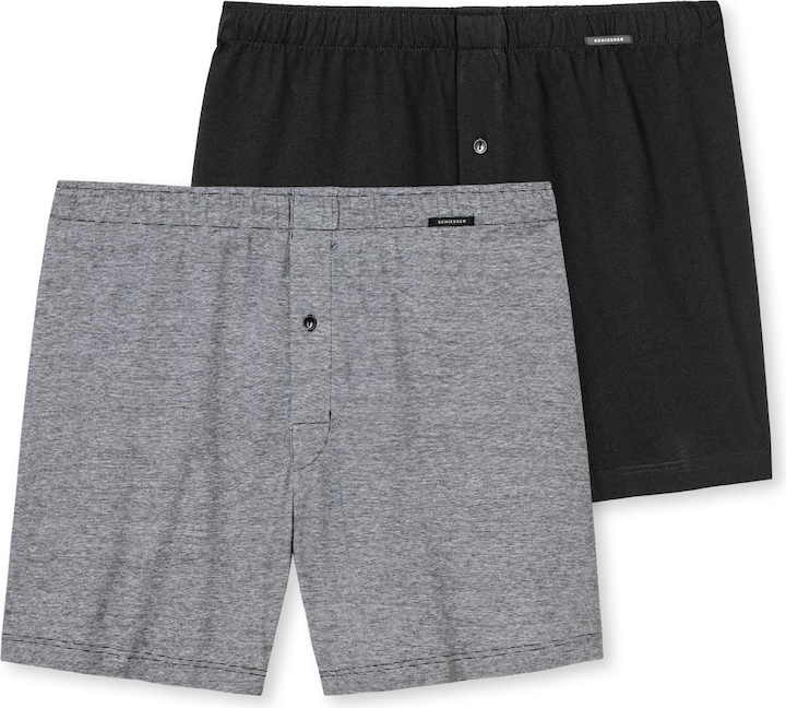 Produktbild Schiesser 2er Pack Singel-Jersey Boxershorts (S, 2er Pack)