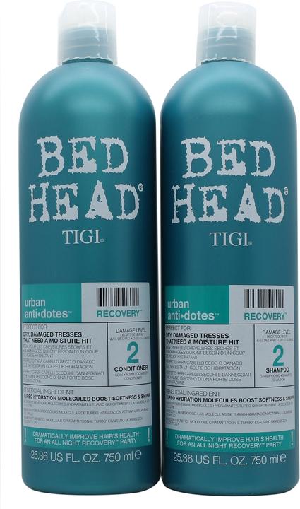 Produktbild Tigi Bed Head by Recovery Shampoo and Conditioner Set Professional Moisturizing Hair Repair Treatment 2x7 (1500 ml, Flüssiges Shampoo)