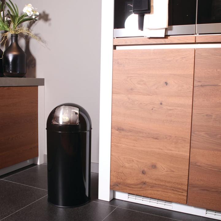 Produktbild kaiserkraft Push-Abfallsammler BULLET PUSH, Stahlblech (40 l)
