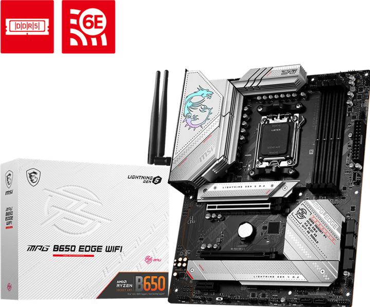 Actual product image MSI MPG B650 Edge WIFI (AM5, AMD B650, ATX)