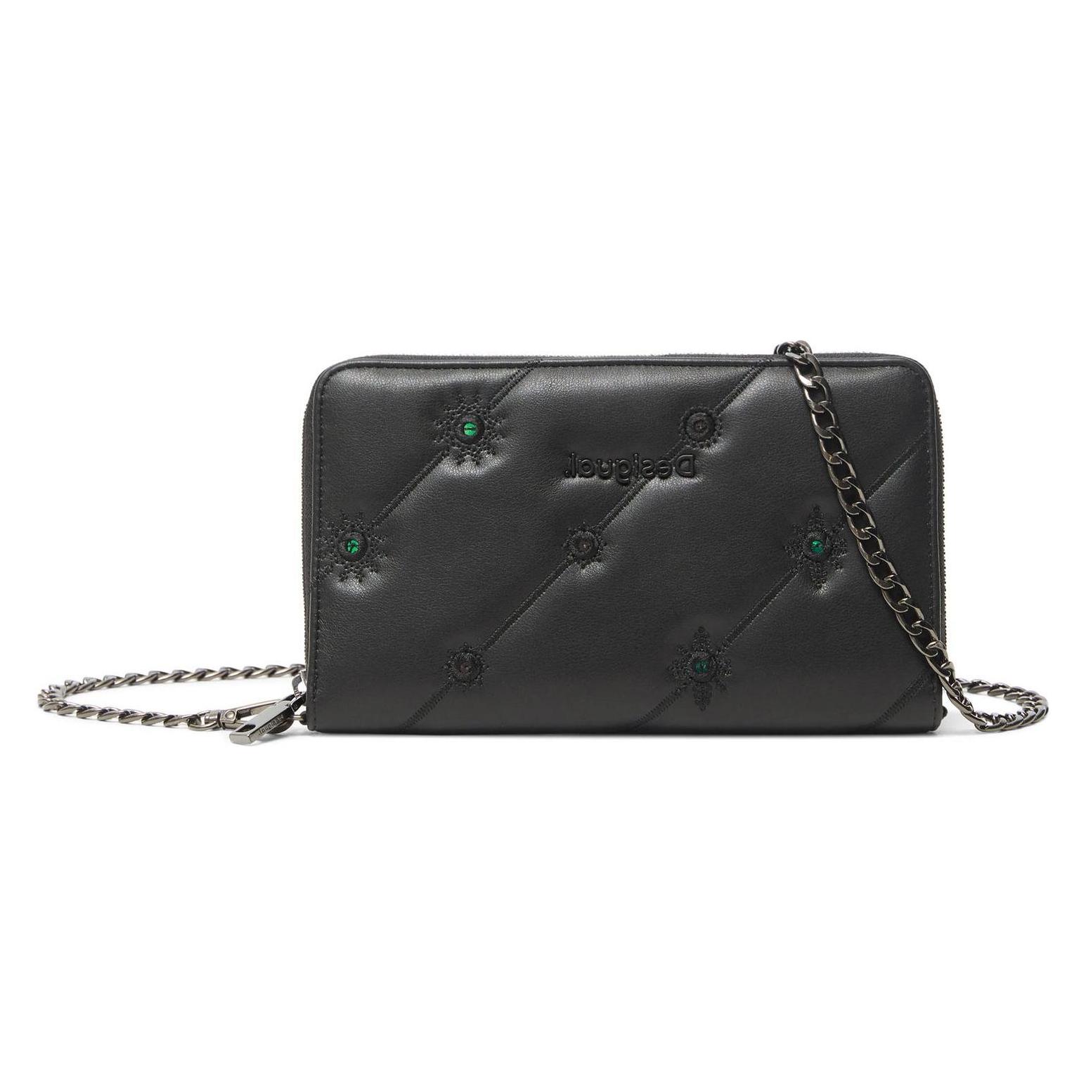 Desigual, Damen, Portemonnaie, Mone Ojo De Tigre Melisa Long Wallet, Schwarz