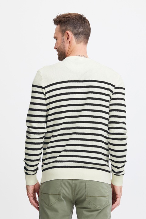 Actual product image FQ1924 FQKyle stripe crew neck knit 21900651 (L)