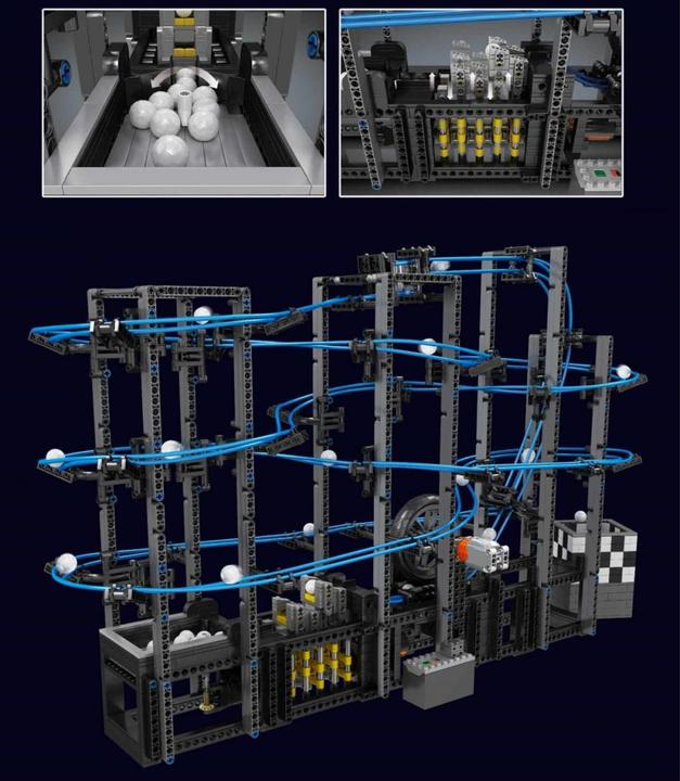 Actual product image Mould King Roller coaster (marble run)