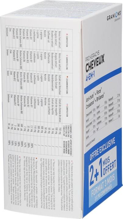 Actual product image Granions Pro Keracys 4-In-1 Anti-Hair Loss Strength Growth