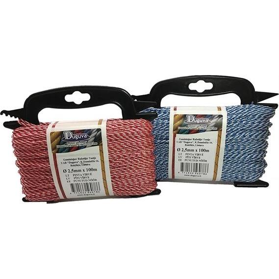 Duguva, Seil, ROPE POLYAMIDE WOVEN COLORFUL 2.5MM 100M (100 m)