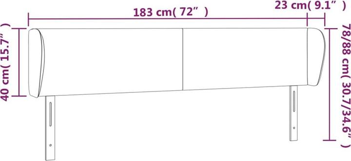 Immagine prodotto vidaXL Cassandra (183 x 23 x 88 cm)