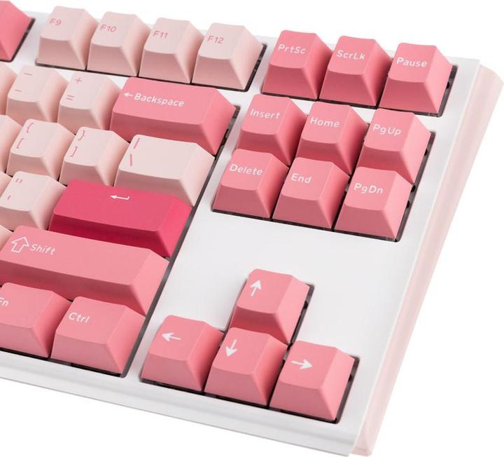 Actual product image Ducky One 3 Gossamer Pink TKL Gaming Keyboard - MX-Ergo-Clear (US) (US, Cable)