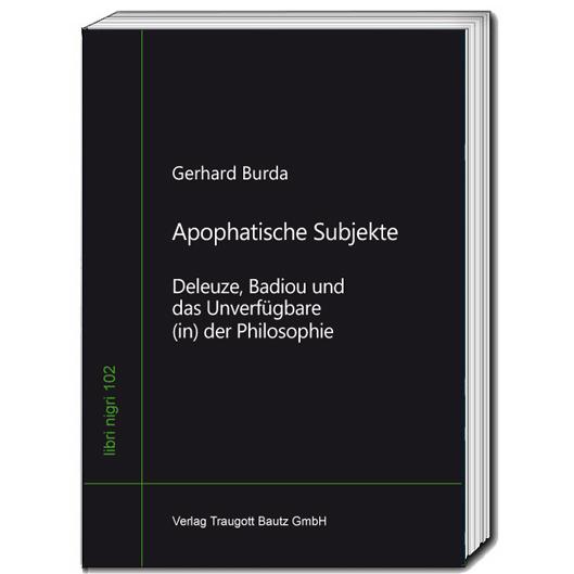 Apophatische Subjekte, Sachbücher von Gerhard Burda