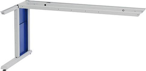 Actual product image Bedrunka & hirth workergo Attachment frame C-foot with clamp fixing, left version (200 cm, 75 cm)