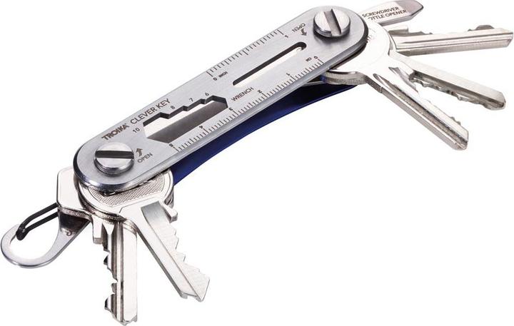 Produktbild Troika CLEVER KEY Organizer für max. 6 Schlüssel, 6 Zusatzfunktionen, blau