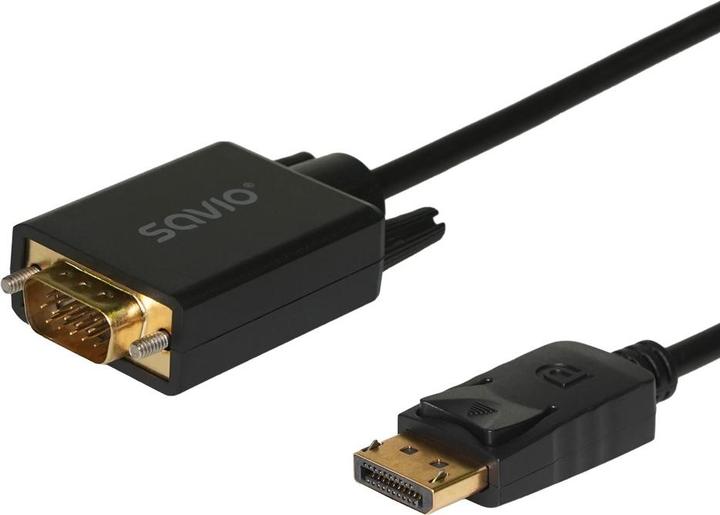Savio Cl-203 1 8 m DisplayPort VGA (D-Sub) Schwarz (1.80 m)