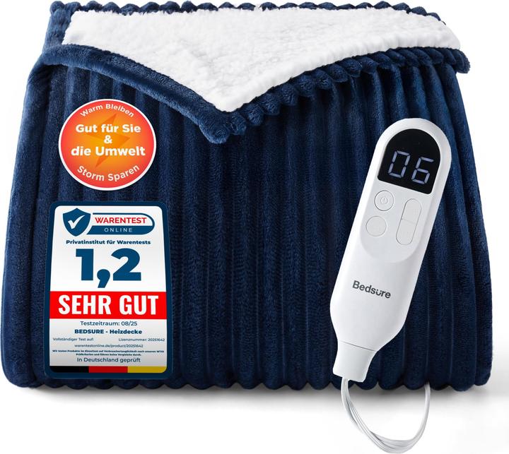 Produktbild Bedsure Heizdecke mit Abschaltautomatik & Timer