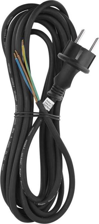 Immagine prodotto Emos Cavo di alimentazione in gomma 3x 1mm2, 5m, nero (5 m)