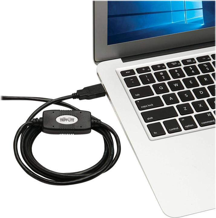 Produktbild Eaton USB-A to RJ45 Rollover Console Cable M/M - Cisco Compatible 250 Kbps 10ft. 3,05m Bla (3.05 m)