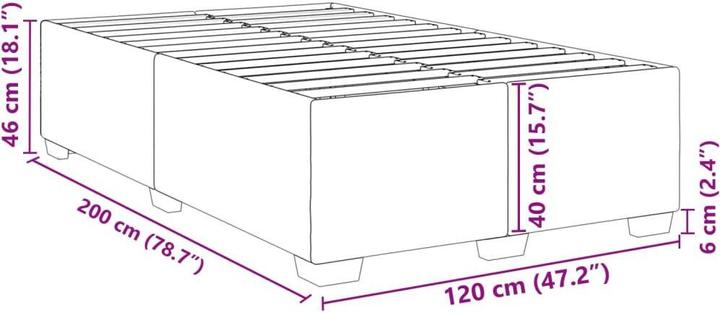 Immagine prodotto vidaXL Struttura letto in ecopelle (120 x 200 cm)