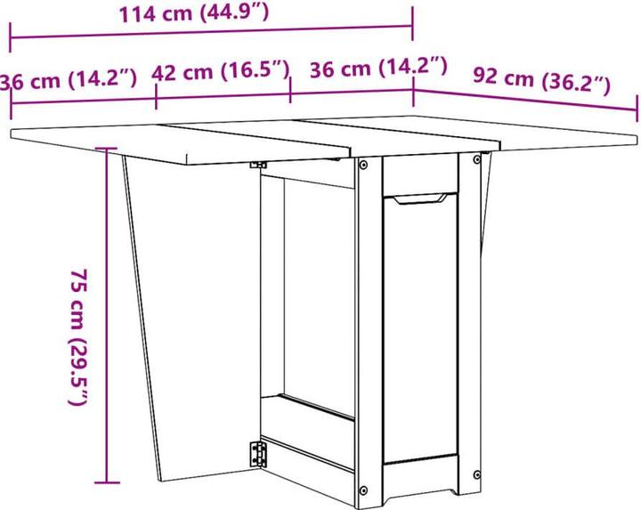 Produktbild vidaXL Esstisch