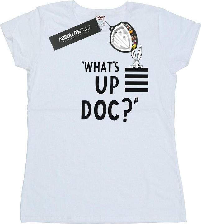 Immagine prodotto Looney Tunes Bugs Bunny What's Up Doc Stripes Maglietta Donna (L)