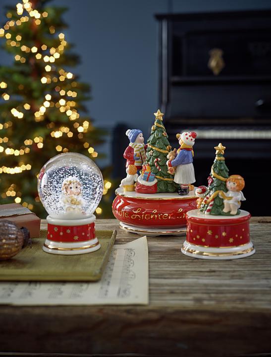 Image du produit Hutschenreuther Boîte à musique Chants de Noël Au pied du sapin les lumières s'allument petit D.9cm