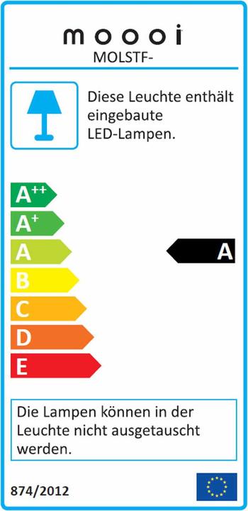 Etichetta energetica Moooi Statistocrat Lampada da terra a Led da terra (1200 lm)