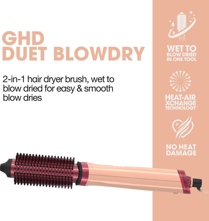 Actual product image ghd duet blowdry™ Hair Dryer Brush Limited Edition