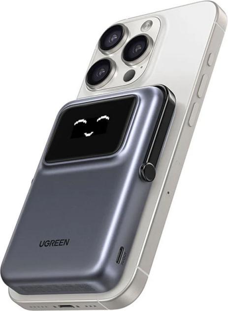 Produktbild Ugreen Magnetic Power bank UNO PB764 10000mAh Grey (10000 mAh, 20 W, 37 Wh)