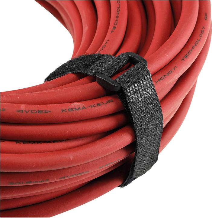 Produktbild Chilitec Klettband-Set mit Öse, 5 Stück, 50x2 cm, schwarz