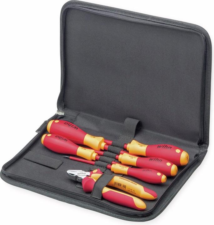 Actual product image Wiha Electrician tool set in Tasc (6 pieces)