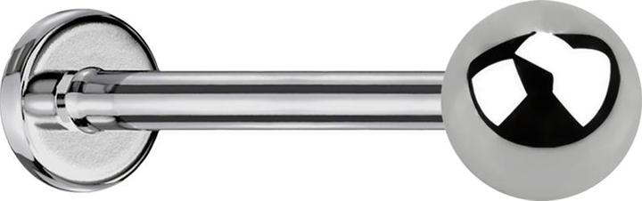 Produktbild Star Piercing Micro Threadless Labret silber mit Kugel (ohne Messing, Titan G23)