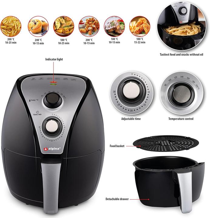 Produktbild alpina Heissluftfritteuse 3.2L
