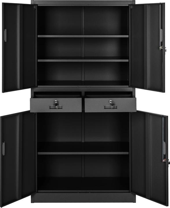 Image du produit tectake Armoire de classement (80 x 40 x 180 cm)
