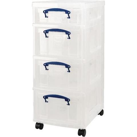 Thumbnail - Really Useful Box, Aufbewahrungsbox, Box Really useful Boxes, Kunststoff, transparent blau, verschiedene Grössen (64 l)