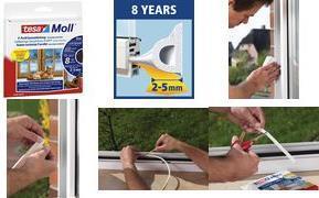 Image du produit tesa tesamoll CLASSIC Profilé P Joint de fenêtre, joint en caoutchouc pour l'isolation