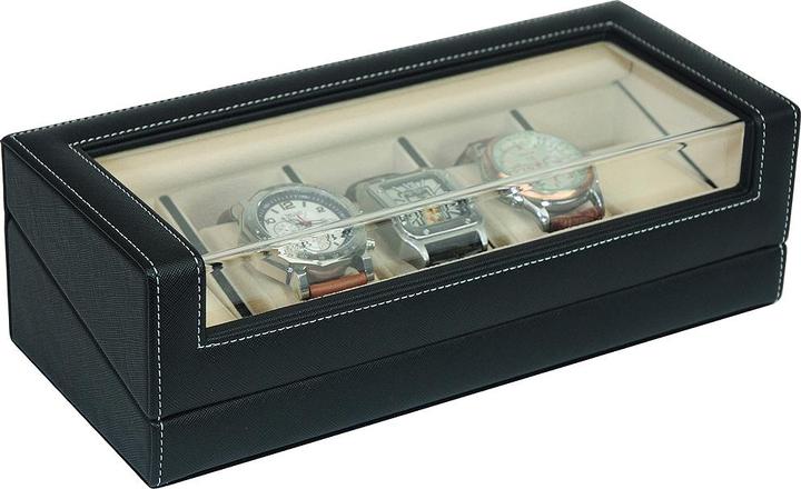 Produktbild Rothenschild Uhrenbox RS-3035-BL für 5 Uhren schwarz